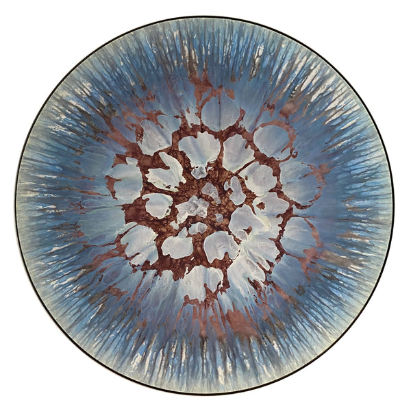 Metal Bowl Art - Hand-Painted Original Art by AZ Artist - Skidd Studio