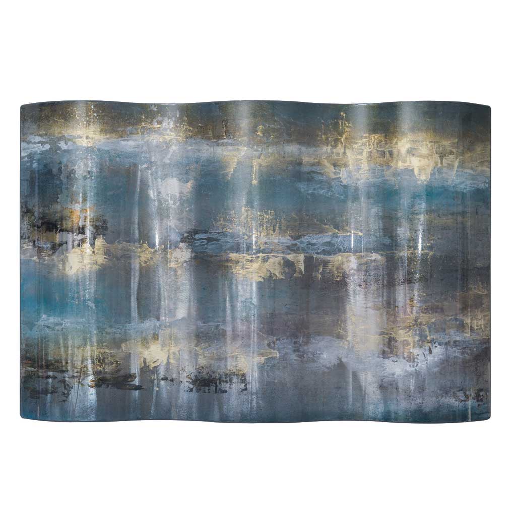 Skidd Studio's neutral colored metal wall art