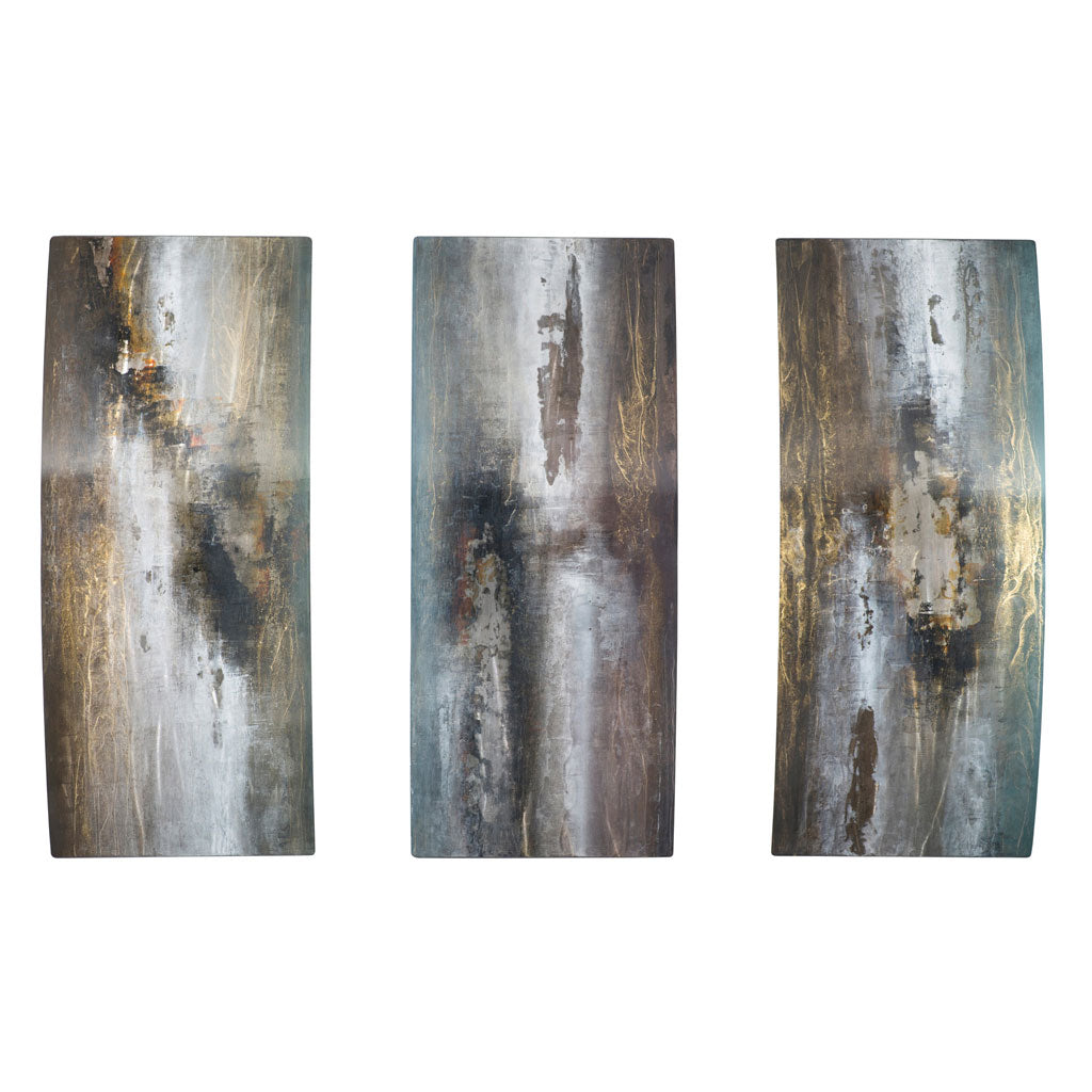 Peter Skidd&#39;s neutral triptych art