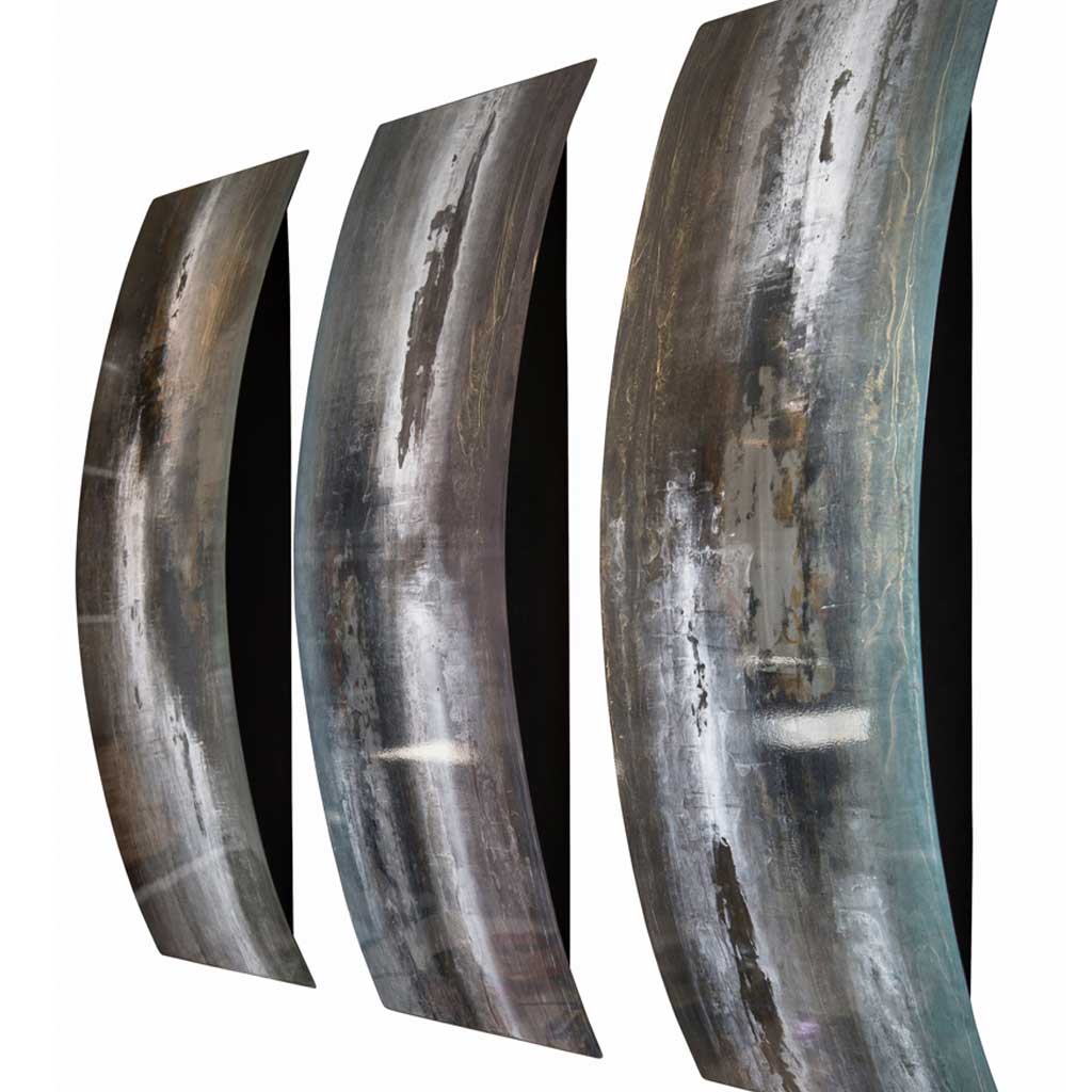 Skidd Studio's metal art triptych